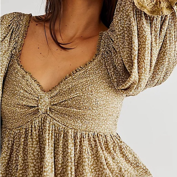 NEW Free People Brittnee Printed Top - Picture 5 of 12